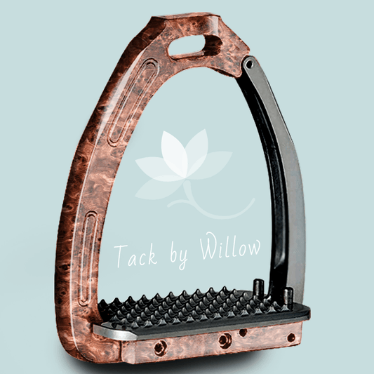 Willow's Warm Burl - Aluminum Magnetic Safety Stirrups